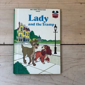 Disney Grolier Vintage 1980s Lady and the Tramp Children's Book